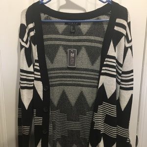 Black & White Men’s Cardigan